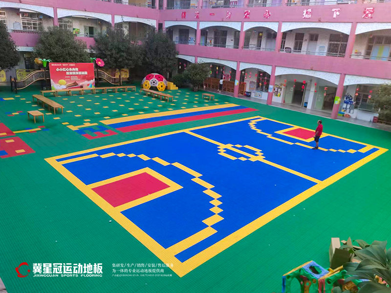 幼儿园橡胶悬浮地板操场案例图